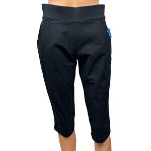 Columbia Womens Size Small Black Capri UPF 50 Active Fit Anytime Casual Pant New